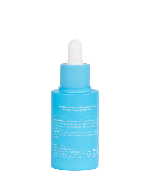 So Revitalizing Multivitamin Face Serum Korean Skincare, For Skin Brightening and Hydrating, with Camella, Lotus, Vitamins B3, C, E, and Q10, No Paraben, Cruelty Free, 40 ml/1.35 oz