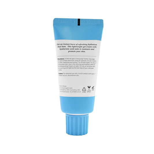 So Rich Hydrating Gel Moisturizer, Gel to Cream Facial Moisturizer, Hyaluronic Acid, Made with Camellia and Lotus, Korean Skincare, Clean Beauty, Vegan, Cruelty Free, + Paraben Free, 2.02 oz