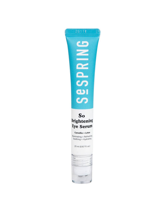 So Brightening Eye Serum Korean Skincare, For Dark Circles Under Eye Treatment, with Camella, Lotus, Jojoba, Caffeine, Vitamins B3, and E, Vegan, No Paraben, Cruelty Free, 20 ml/0.67 oz