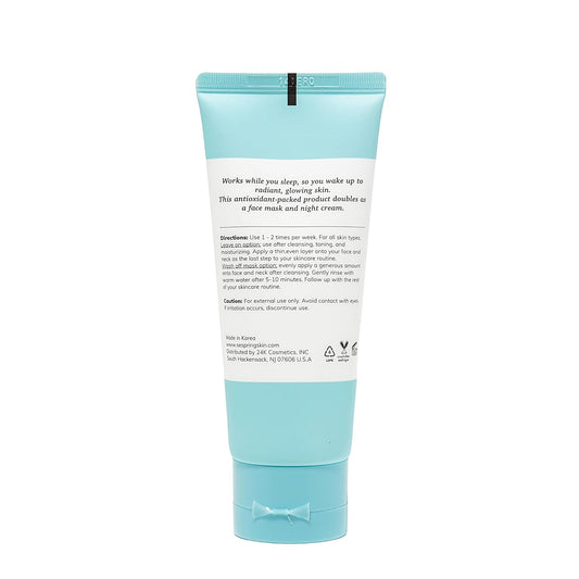SEPSRING Dreamy Glow Sleeping Mask, Korean Face Mask, Formulated with Camellia, Lotus, and Hyaluronic Acid, Korean Skincare, Clean Beauty, Vegan, Cruelty Free, Korean Beauty Products, 3.38 Fl Oz