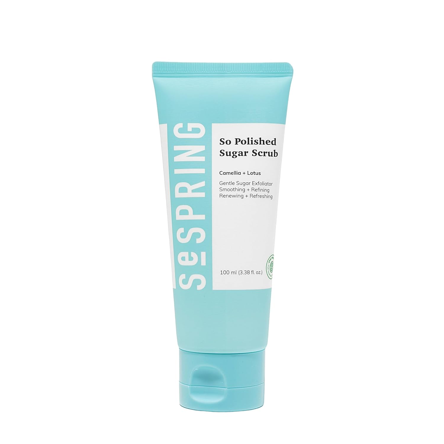 So Polished Sugar Scrub, Formulated with Camellia and Lotus, Gentle Exfoliation, Korean Skincare, Clean Beauty, Vegan, Cruelty Free, and Paraben Free