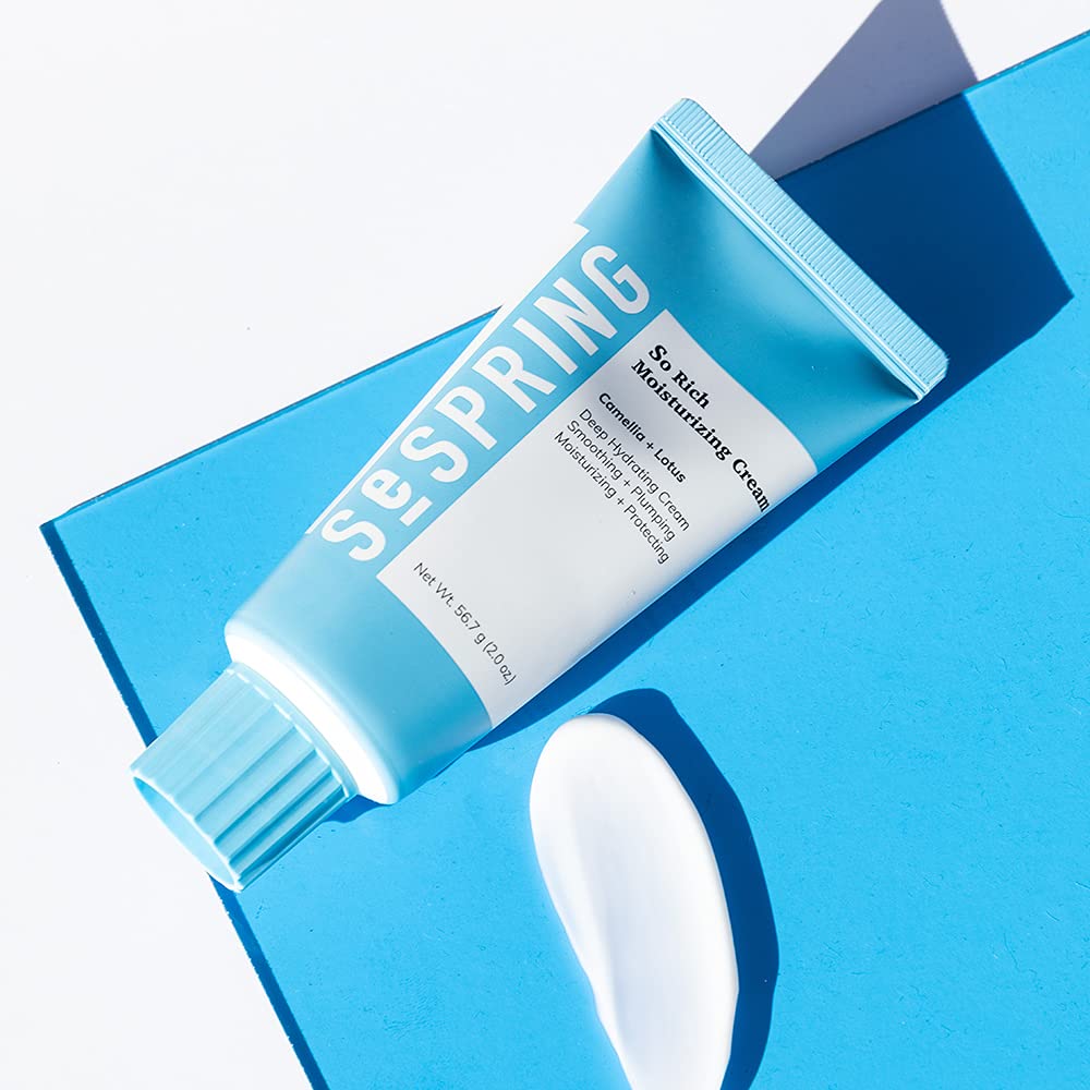 So Rich Moisturizing Cream, Facial Moisturizer, Formulated with Camellia, Lotus, Shea Butter, Coco Butter, Korean Skin Care, Clean Beauty Products, Vegan, Cruelty Free, Soft Skin 2.0 Fl Oz