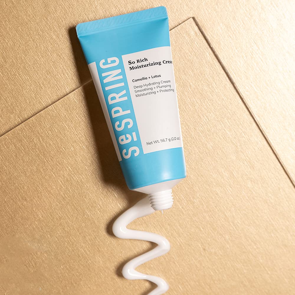 So Rich Moisturizing Cream, Facial Moisturizer, Formulated with Camellia, Lotus, Shea Butter, Coco Butter, Korean Skin Care, Clean Beauty Products, Vegan, Cruelty Free, Soft Skin 2.0 Fl Oz