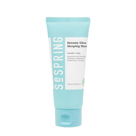 SEPSRING Dreamy Glow Sleeping Mask, Korean Face Mask, Formulated with Camellia, Lotus, and Hyaluronic Acid, Korean Skincare, Clean Beauty, Vegan, Cruelty Free, Korean Beauty Products, 3.38 Fl Oz