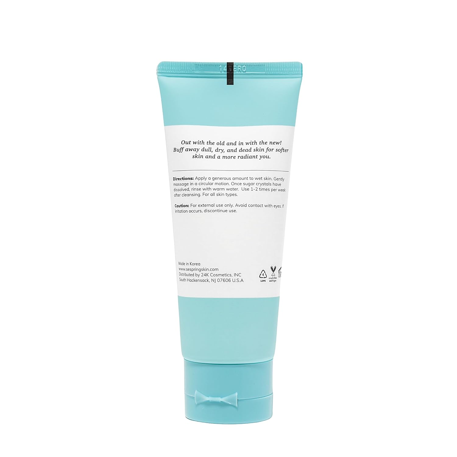 So Polished Sugar Scrub, Formulated with Camellia and Lotus, Gentle Exfoliation, Korean Skincare, Clean Beauty, Vegan, Cruelty Free, and Paraben Free