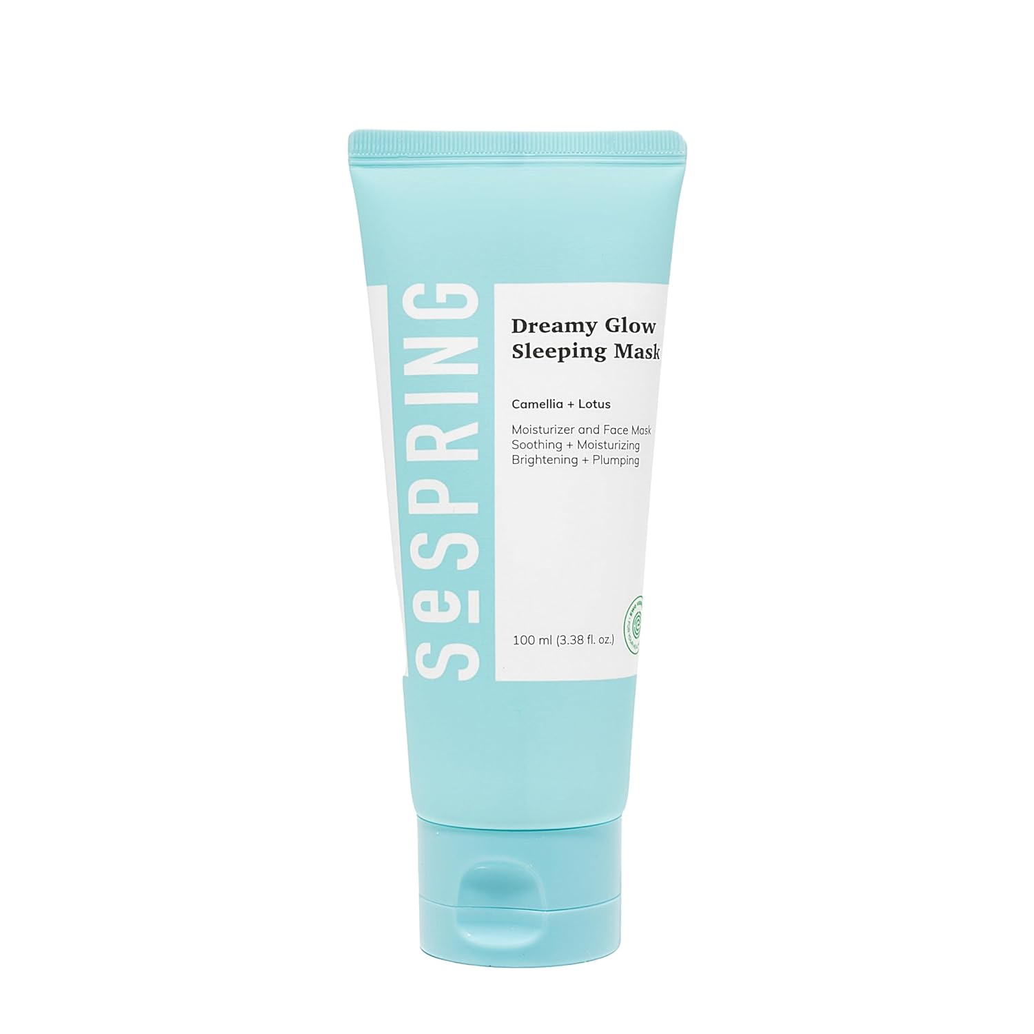 SEPSRING Dreamy Glow Sleeping Mask, Korean Face Mask, Formulated with Camellia, Lotus, and Hyaluronic Acid, Korean Skincare, Clean Beauty, Vegan, Cruelty Free, Korean Beauty Products, 3.38 Fl Oz